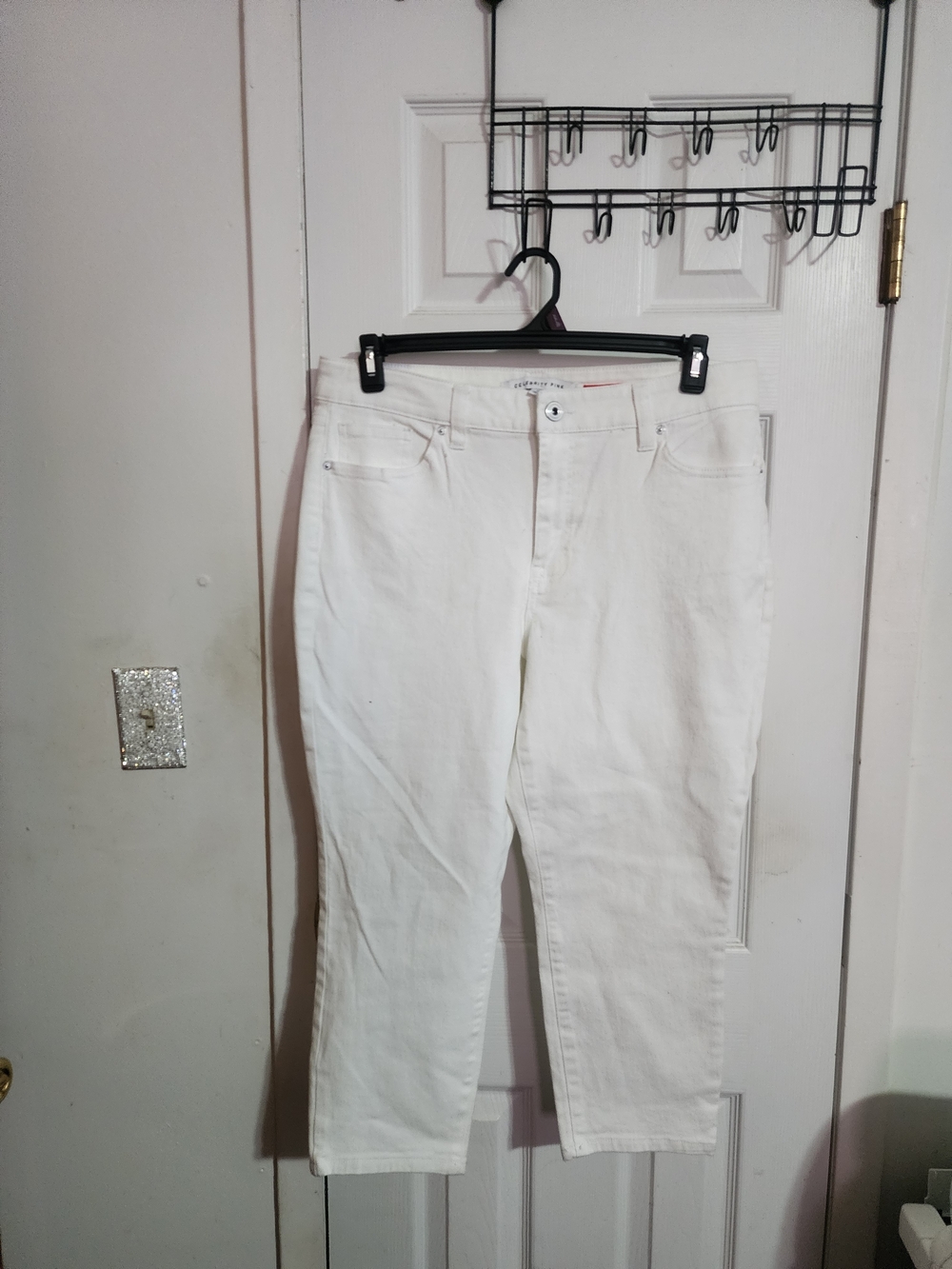 Celebrity Pink White Straight-Leg Jeans